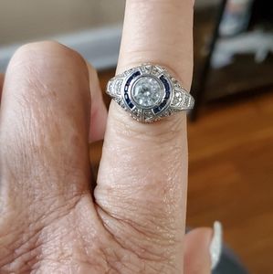 Art Deco Ring Sterling Silver